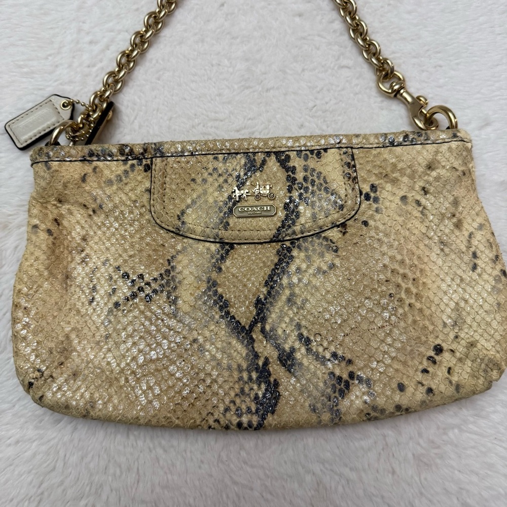 Coach Vintage Embossed Python Exotic Snakeprint W… - image 4